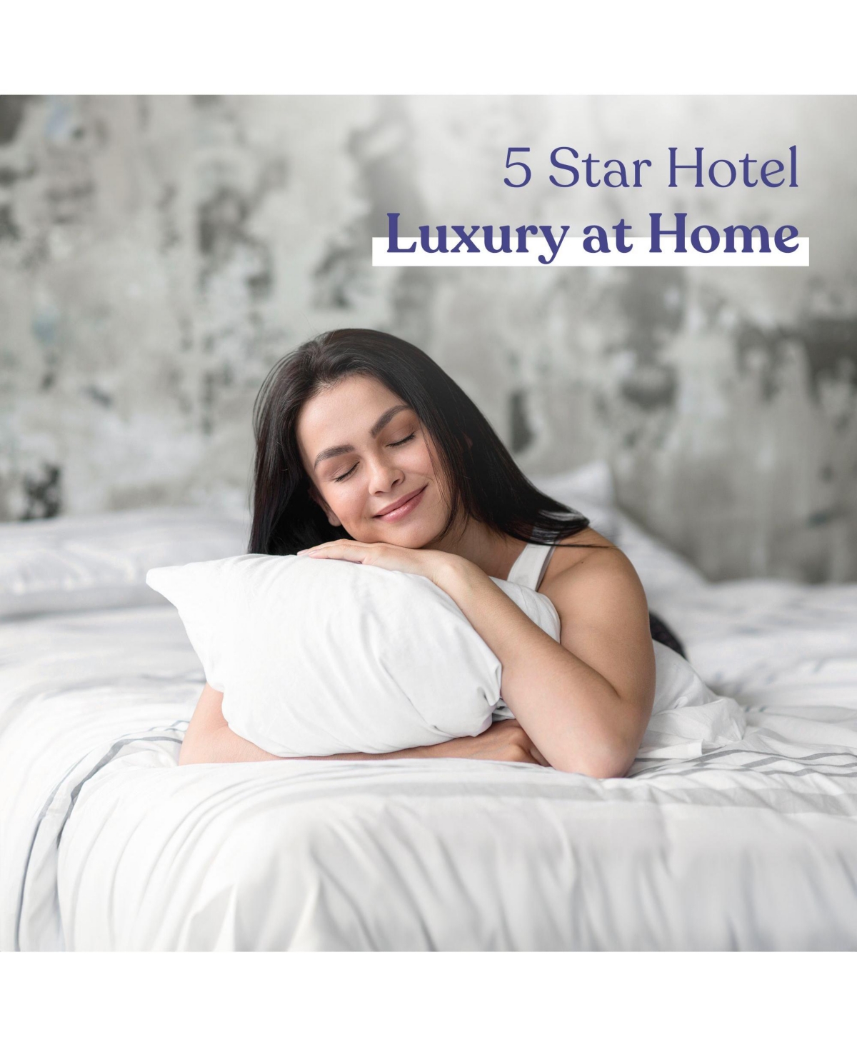 FluffCo Down & Feather Classic Hotel Pillow - Standard Soft