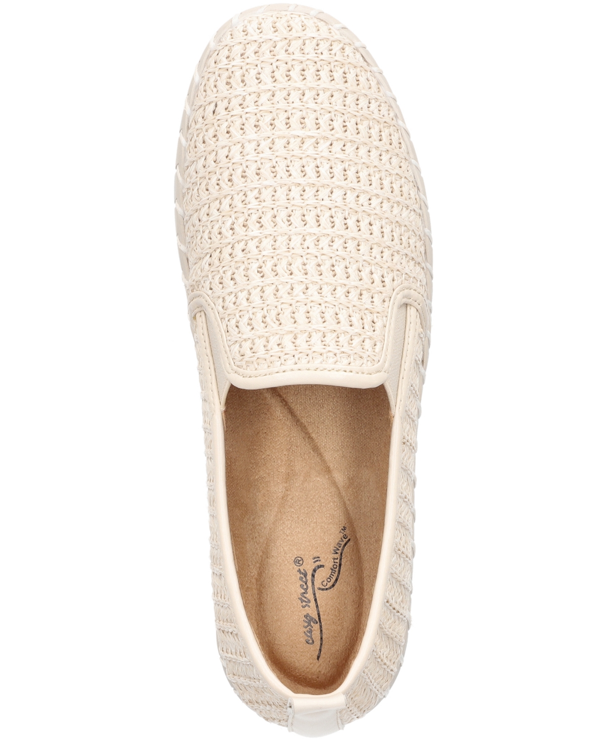 Easy Street Women's Peppy Slip-on Platform Sneakers In White