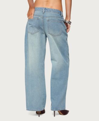 Women's Raelynn Washed Low Rise Baggy Jeans