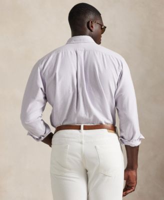 Men's Big & Tall Striped Classic Oxford Shirt