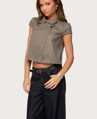 Women's Haislee Plaid Tailored Shirt