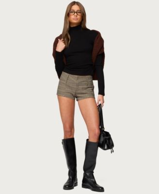 Women's Saskia Fitted Ribbed Turtle Neck Top