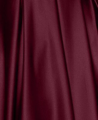 Juniors' Embellished Strapless Corseted Ballgown