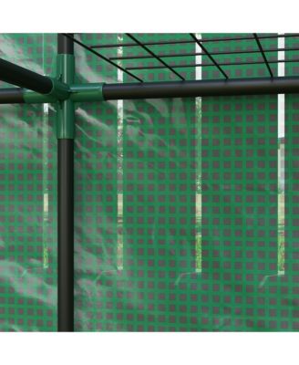 Lean-to house with Roll-Up Doors, Portable house