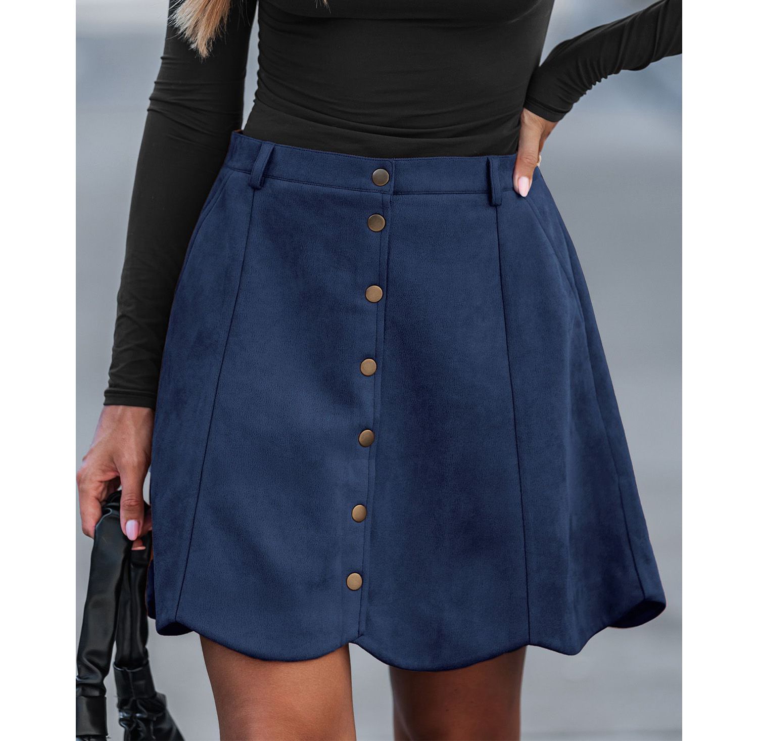 Women's Cider & Spice Orange Mini Skirt