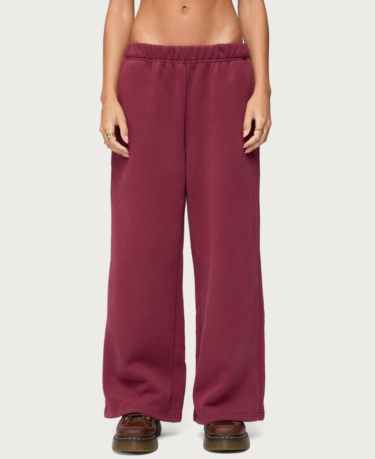 Edikted Women's Basic Girl Wide Leg Sweatpants