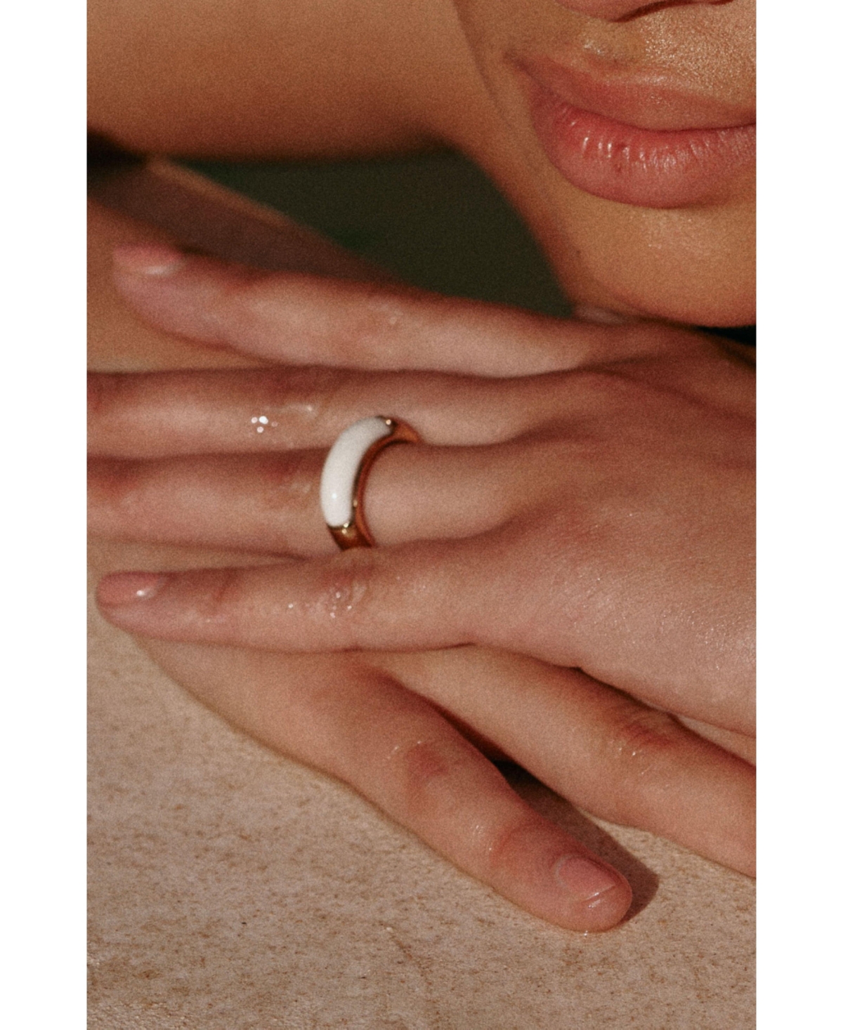 Retro Chic Time Ripples Ring