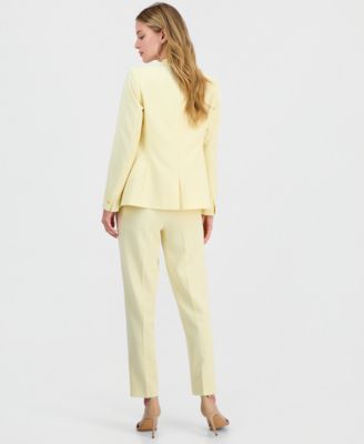 Women's Bi-Stretch Collarless Open-Front Blazer, Scoop-Neck Camisole & Bi-Stretch Straight-Leg Dress Pants, Macy's Exclusive