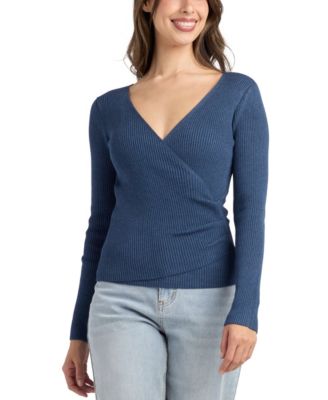 Women's Long-Sleeve Wrap Sweater