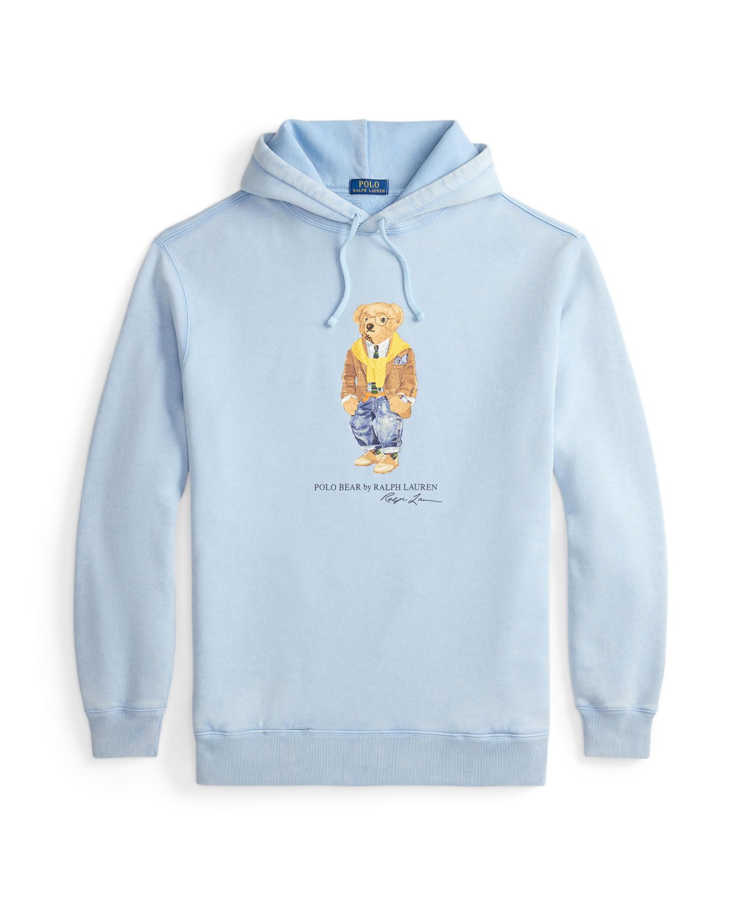 Мужское худи Polo Ralph Lauren Big & Tall Bear Graphic Long-Sleeve, цвет: Синий — фото 5