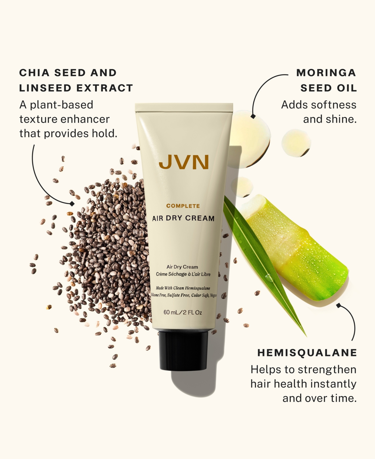 Jvn Hair Complete Air Dry Cream, 2.2 oz.
