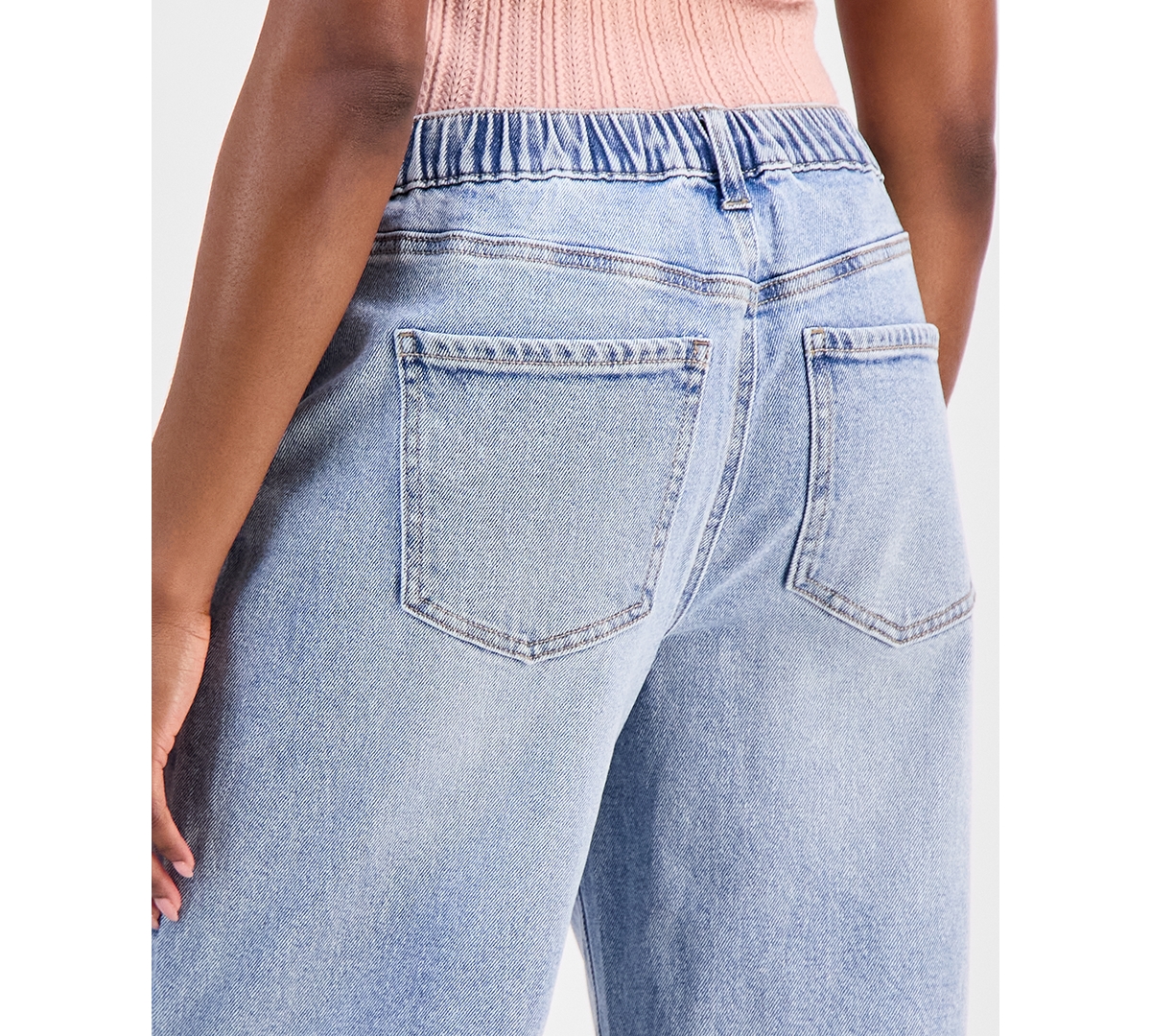 And Now This Petite Tie-Waist Wide-Leg Jeans, Macy's Exclusive