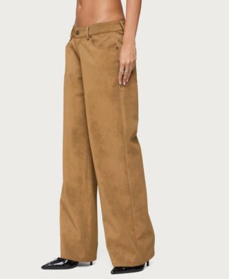 Women's Stacey Low Rise Faux Suede Pants