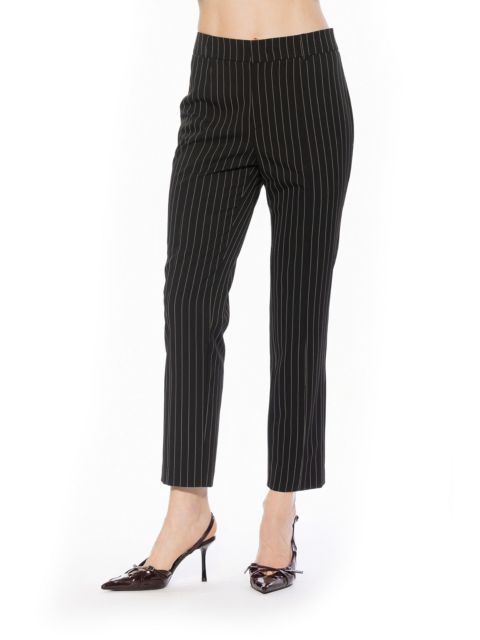 Женские брюки Alexia Admor Lior Striped, цвет: Чёрный