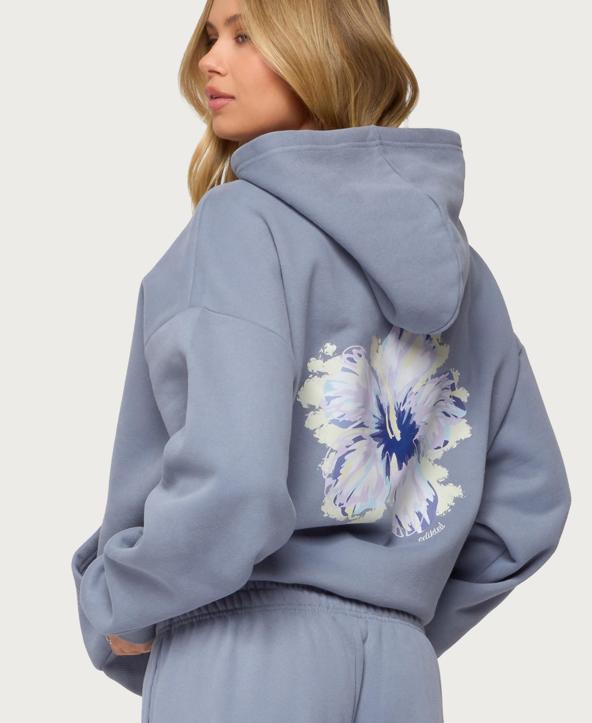 Edikted Womens Tropical Bloom Hoodie