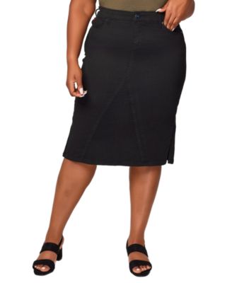 Women's Side Vents Midi Skirt