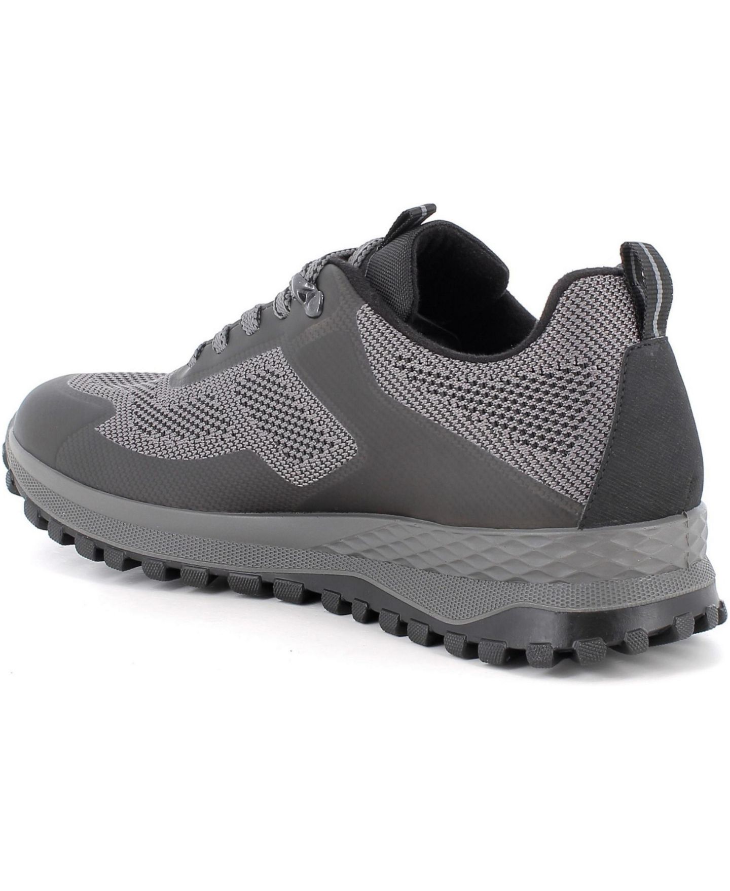 Мужские кроссовки Alpine Swiss Franco Made in Italy Trail, цвет: Чёрный серый — фото 4