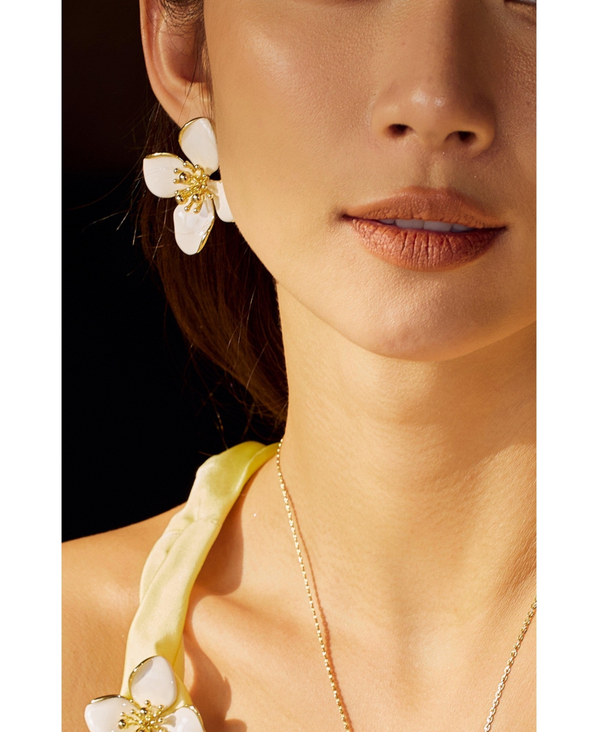 Retro Chic Large Blossom Stud Earrings