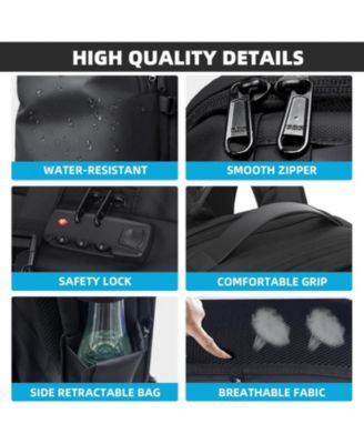 Vacuum Compression Travel Backpack, 60L Expandable VacPack with Pump, Ideal for Business Laptop Travel (Electric Air Pump Included)