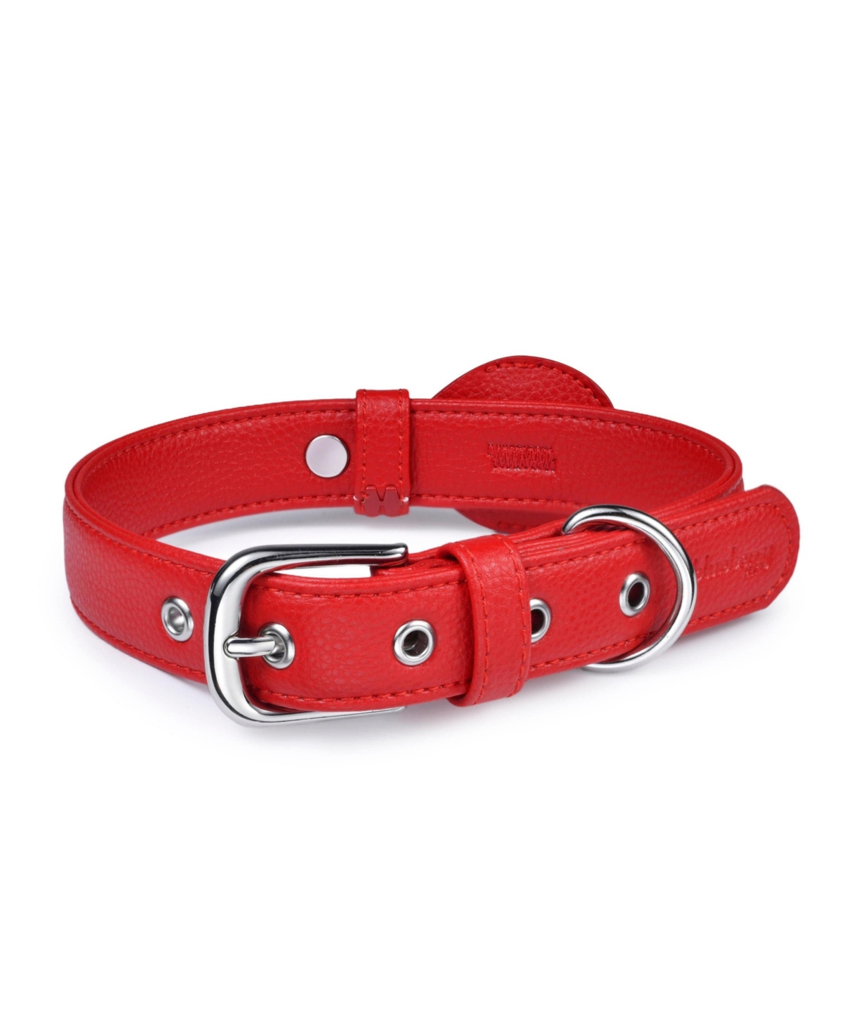 Blueberry Pet Silver-Powered Freshness Microfiber Leather AirTag Dog Collar Classic Black