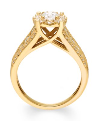 Diamond Halo Bridal Set (2 ct. t.w.) in 14k White or Yellow Gold
