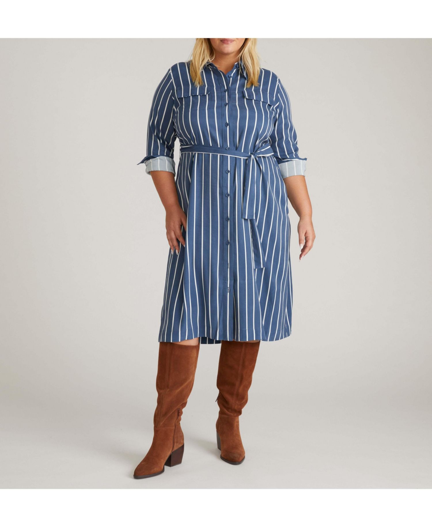 Plus Size Cooling Stretch Cupro Savannah Dress