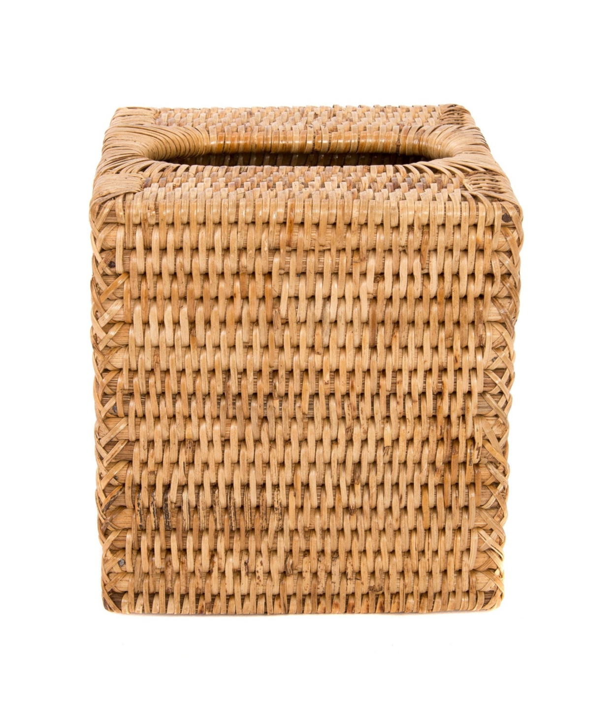 Artifacts Rattan Column Tissue Box Cover