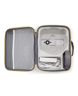 GV50 Full HD Laser DLP Smart Ceiling Projector, White, Bundle with Carry Case