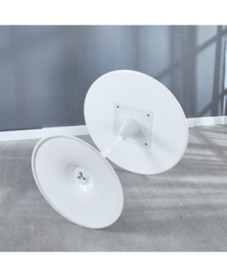 31.5" White Tulip Dining Table for 2-4 People