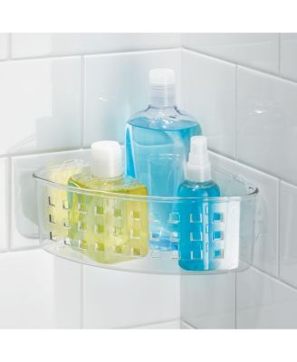 Plastic Suction Corner Shower Basket for Bathroom