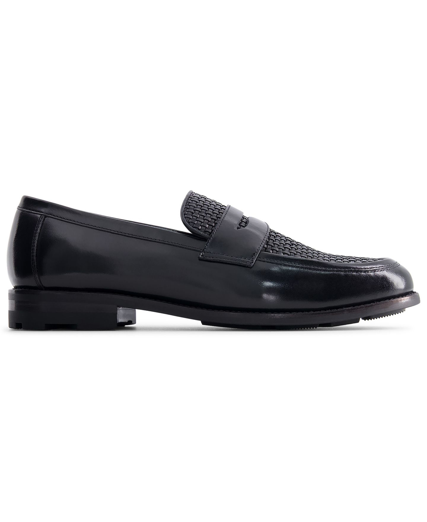 Мужские туфли Anthony Veer Mercer Slip-On Leather Penny, цвет: Чёрный — фото 2