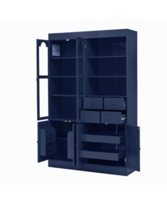 Streamdale Freestanding Buffet with Hutch - Blue, 47.2x15.7x75in