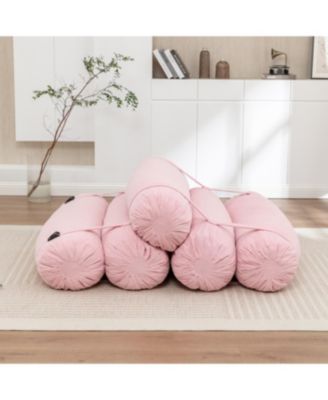 Adjustable Corduroy Floor Sofa with Straps for Versatile Configurations