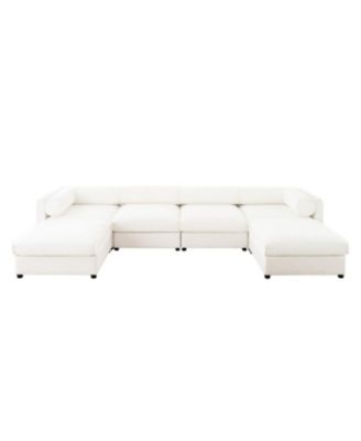 Streamdale Modular Sectional Sofa with Storage, Extra Large U Shaped White Couch