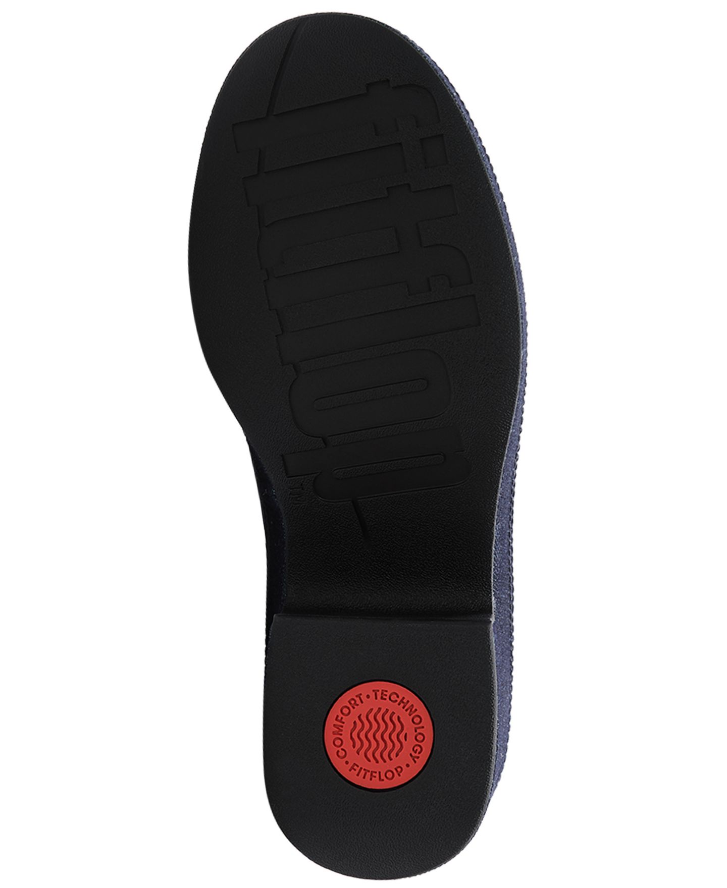 Женские сабо FitFlop Platforms Denim Heeled Slip-On Mules, цвет: Тёмный джинсовый — фото 4