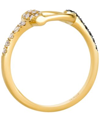 Nude Diamond (0.20 ct. t.w.) & Chocolate Diamond (0.10 ct. t.w.) Ring in 14k Honey Gold
