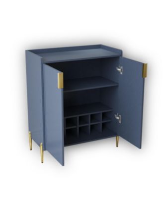 Streamdale Home wine bar cabinet with rack & shelf, modern sideboard buffet