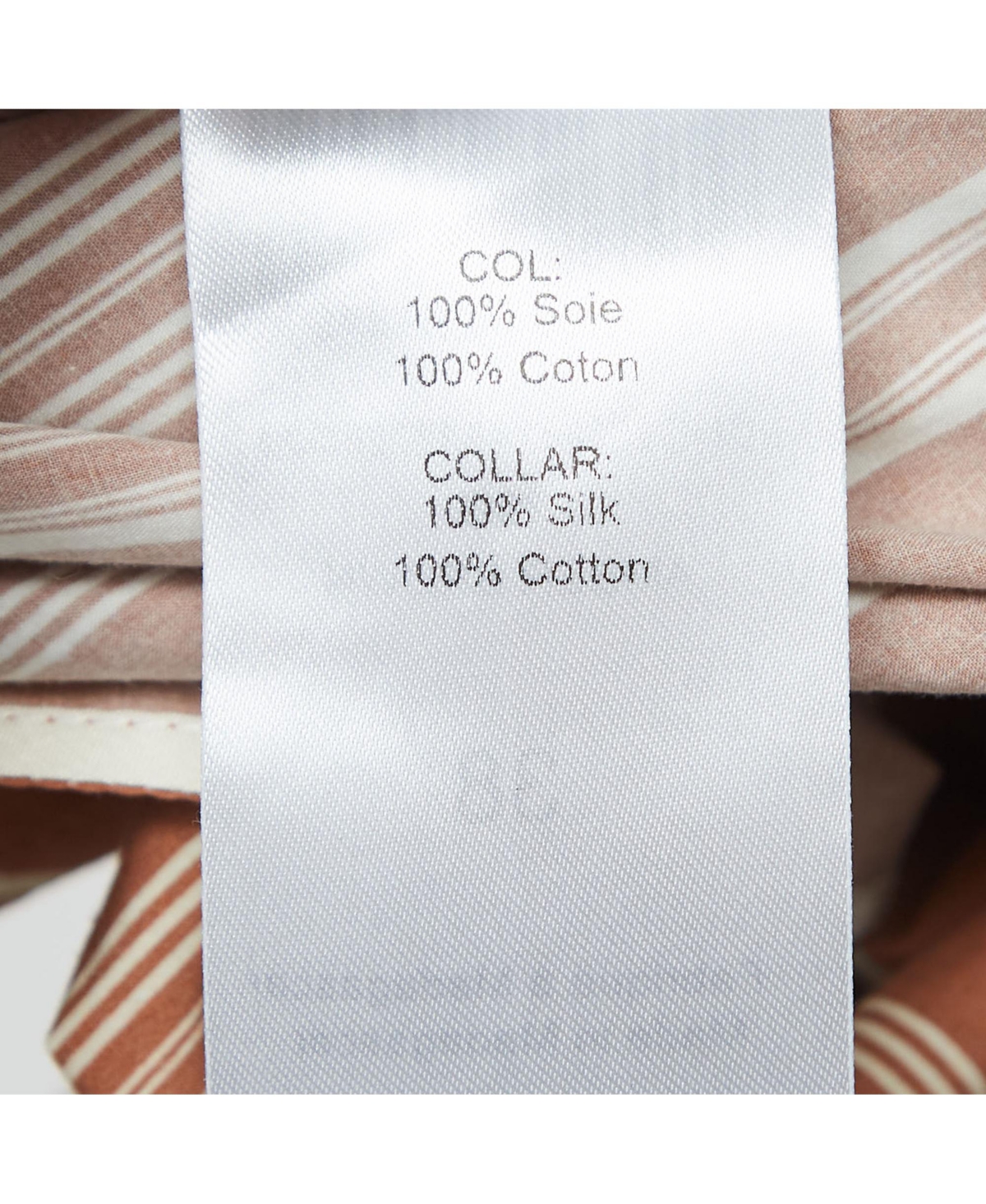 Pre-Owned Chloe Women's Brown Stripe Print Silk Neck Tie Up Top