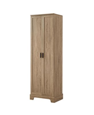 71.2"H Storage Cabinet with 2 Doors and Adjustable Shelf, MDF, for Bathroom or Office Use