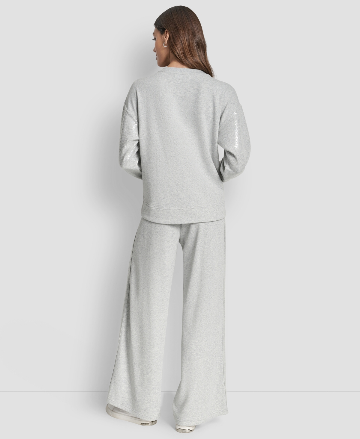 Dkny Jeans Women's Striped Long-Sleeve Sweatshirt