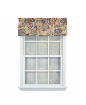 100% Cotton High Quality Silvia Tailored Window Valance with 1.5" Rod Pocket 50" W X 12" L Multi