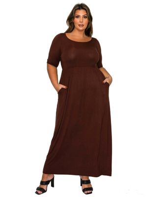 Plus Size Eva Pocket Maxi Dress