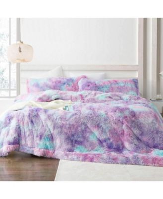 Unicorn Dreamz Starburst Rainbow Purple Oversized 3-Pc. Comforter Set
