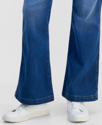 Petite Pull-On Shaping High-Rise Bootcut Jeans