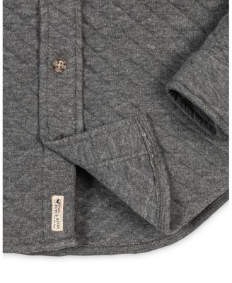 Boys Long Sleeve Quilted Button Down Shirt Jacket