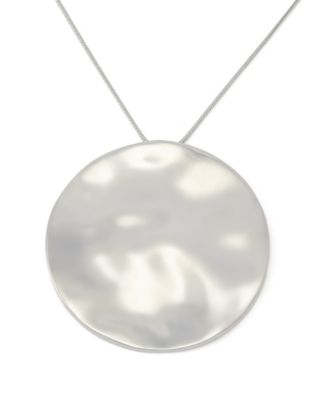 Silver Vintage Medallion Pendant Necklace