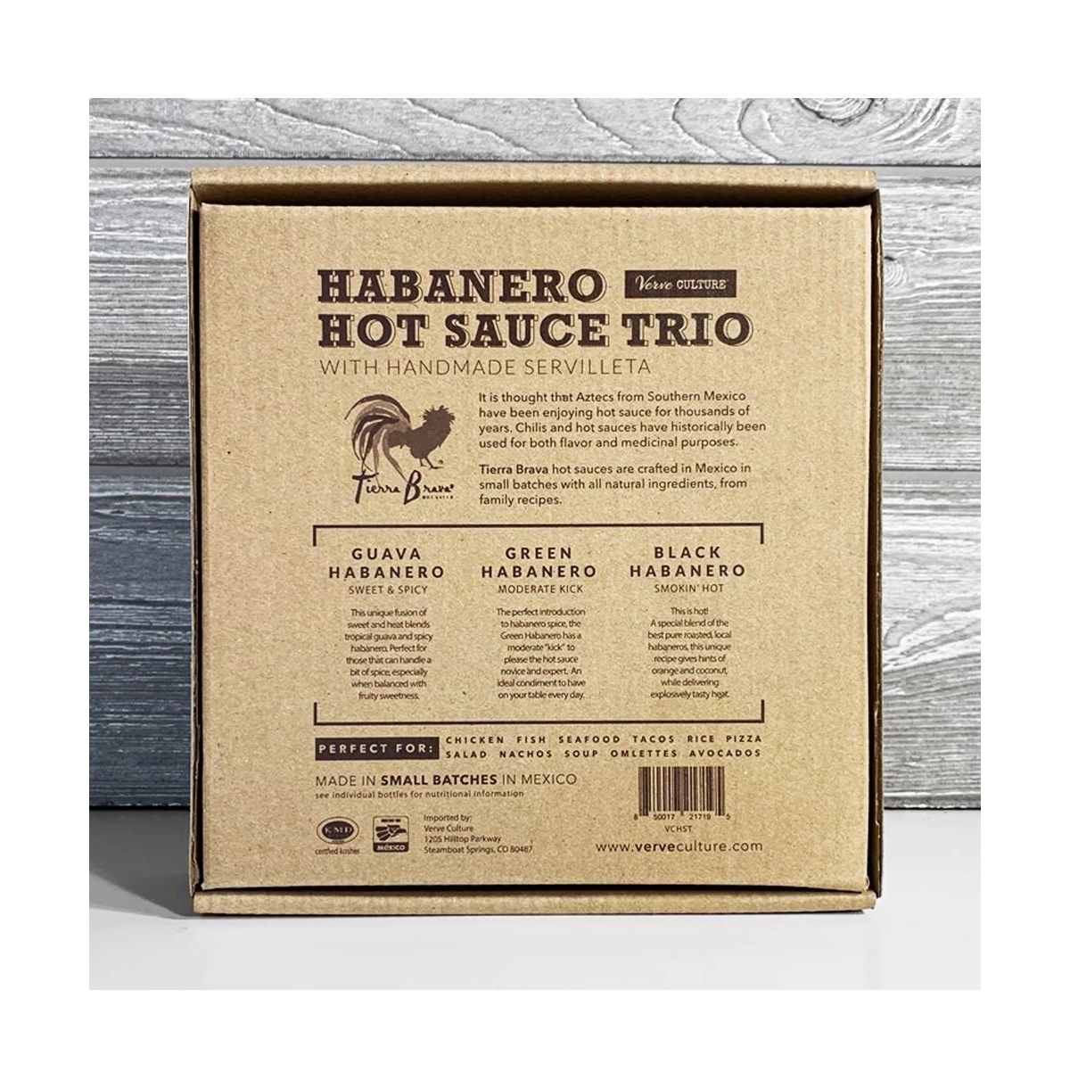 Trio of Hot Sauces with Servilleta