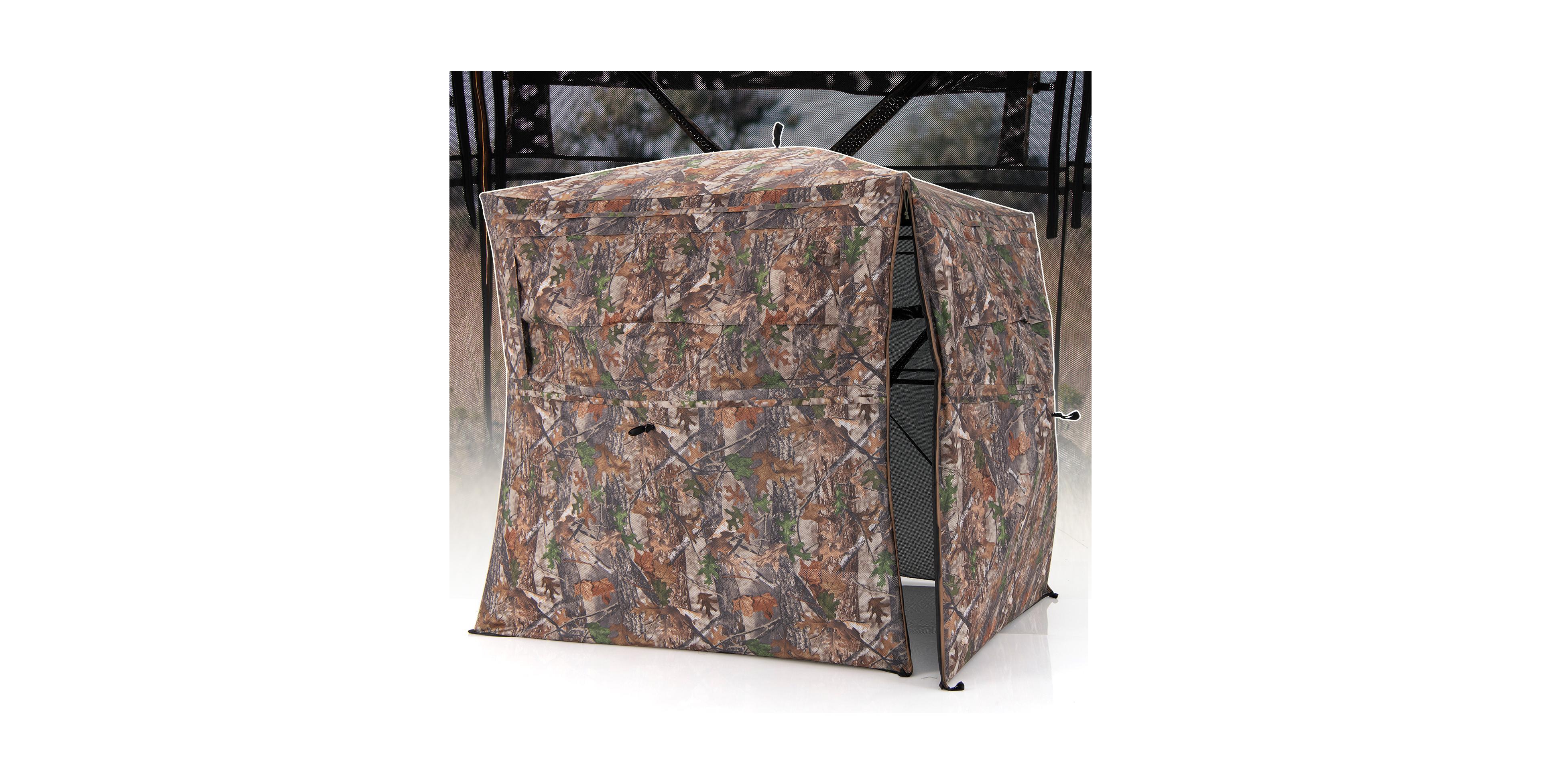 Skonyon Hunting Blind 360 Degree One-Way See-Through Ground Blind for 2-3 Person