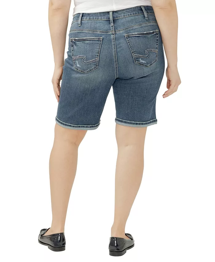 Plus Size Suki Mid Rise Curvy Fit Bermuda Shorts - thumbnail 3