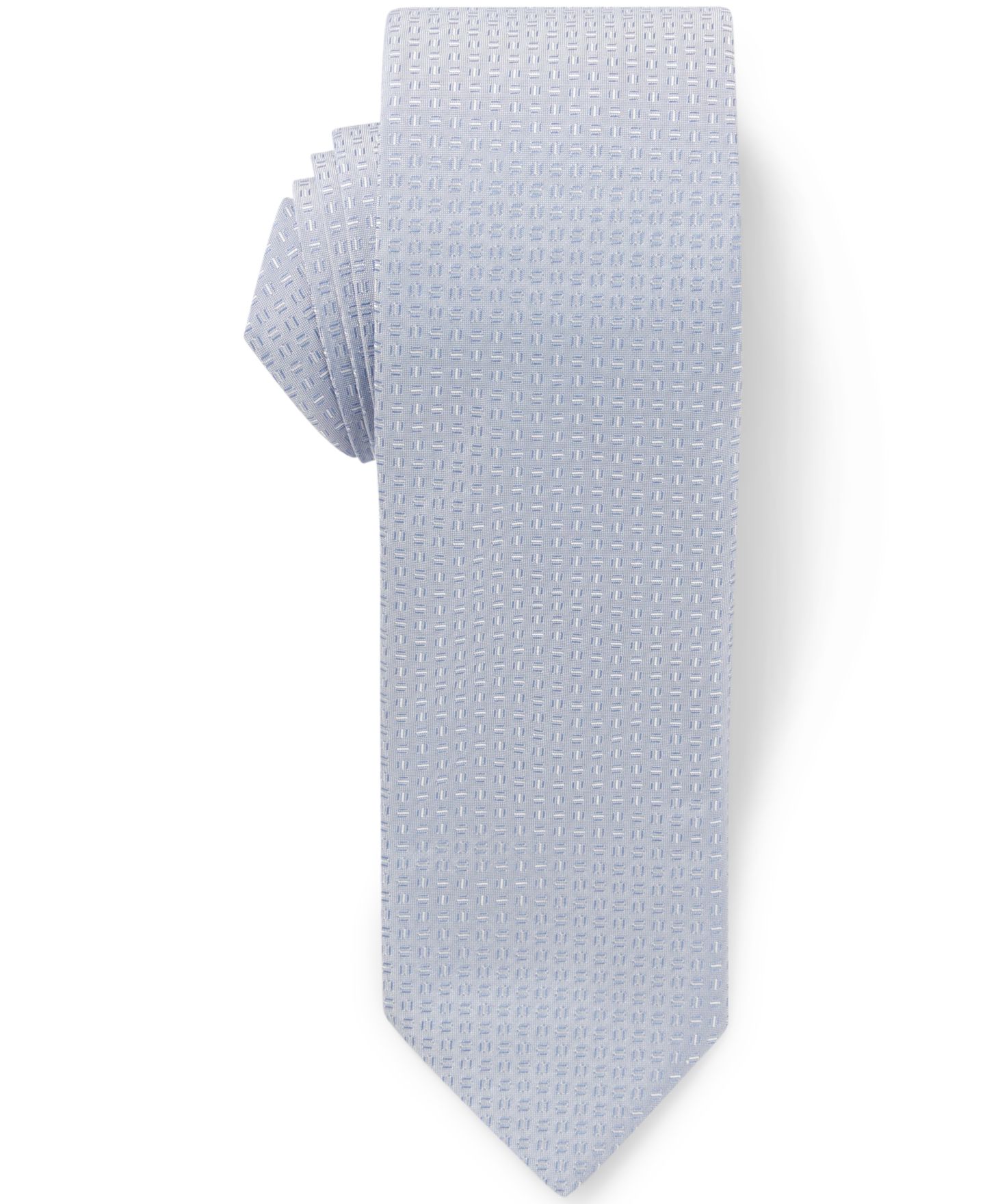 Мужской галстук Hugo Boss Silk Blend Jacquard-Pattern Tie, цвет: Фиолетовый — фото 2